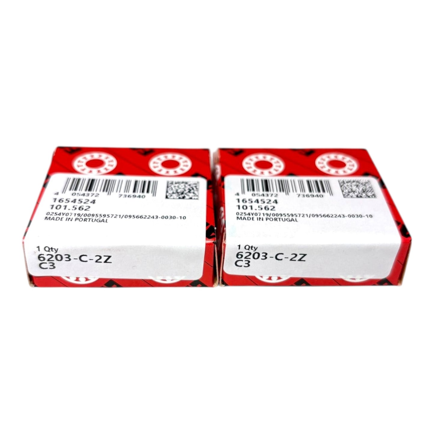 2x FAG 6203-C-2Z-C3 Rillenkugellager 17x40x12 mm Kugellager 6203 ZZ C3