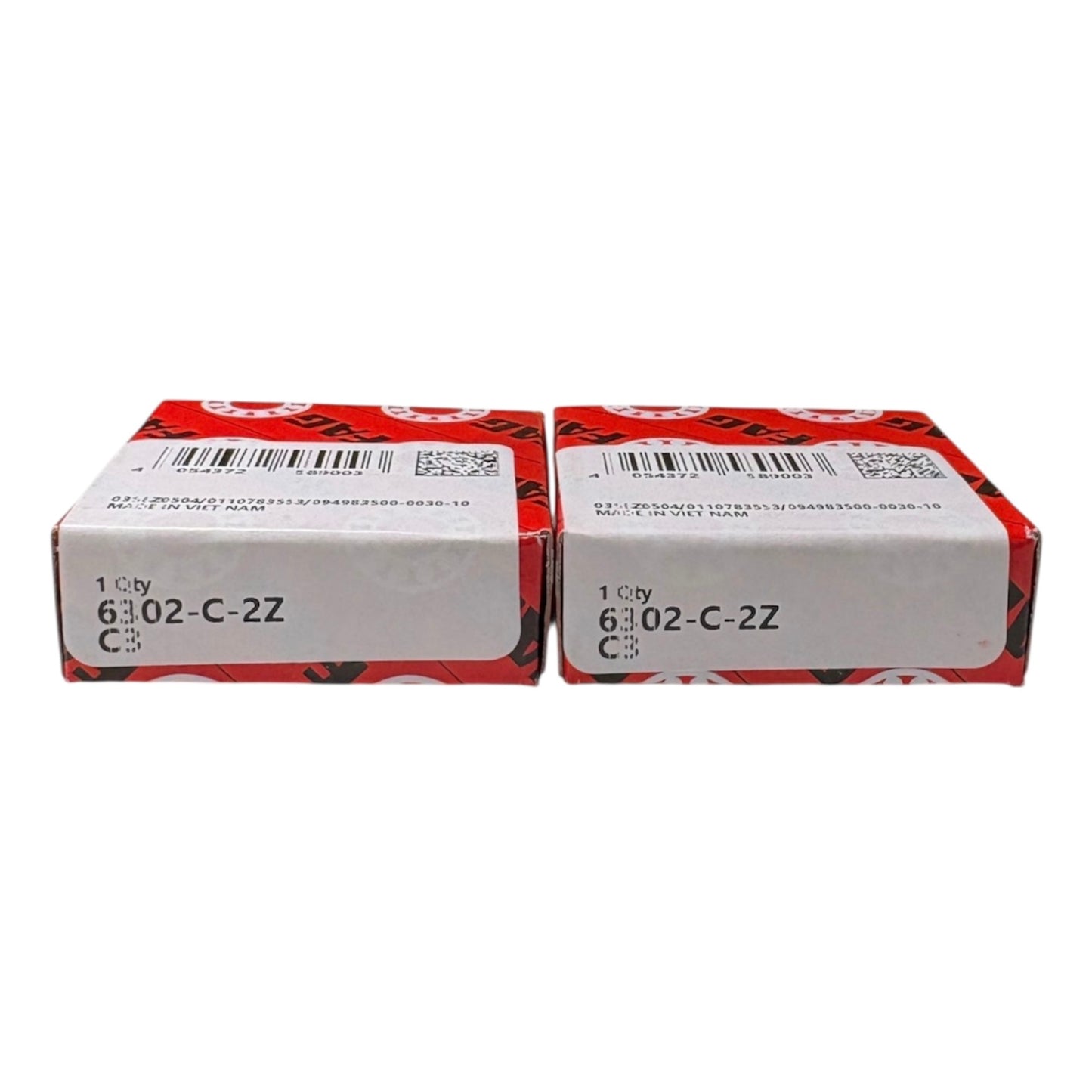 2x FAG 6302-C-2Z-C3 Rillenkugellager 15x42x13 mm Kugellager 6302 2Z C3