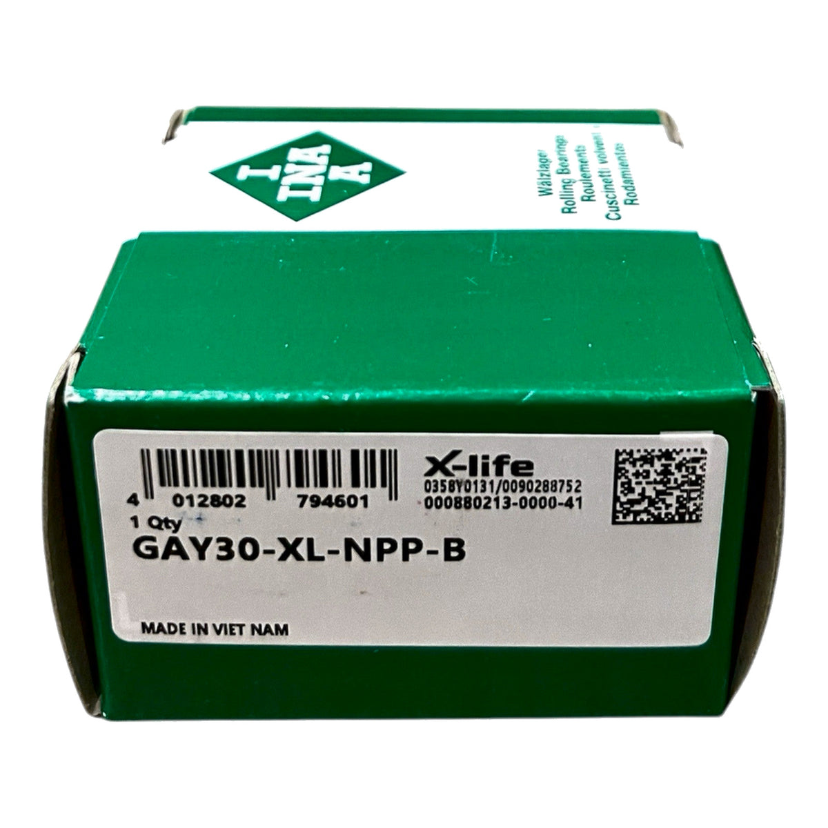 1x INA GAY30-XL-NPP-B Spannlager 30x62x30 mm Kugellager
