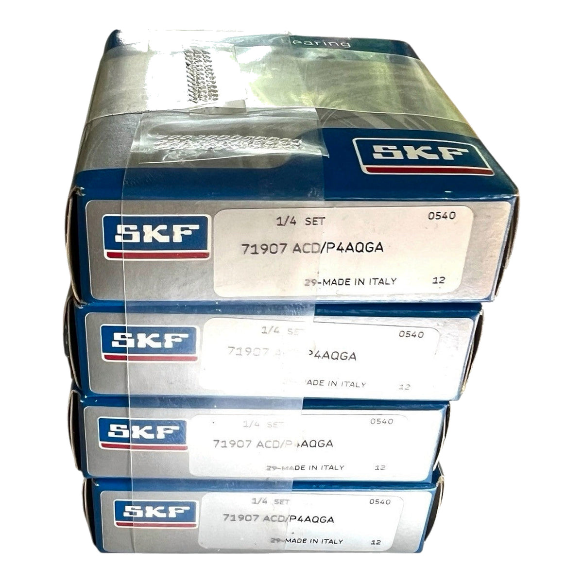 4x Set SKF 71907 ACD/P4AQGA (4 Stück) Spindellager 35x55x40mm