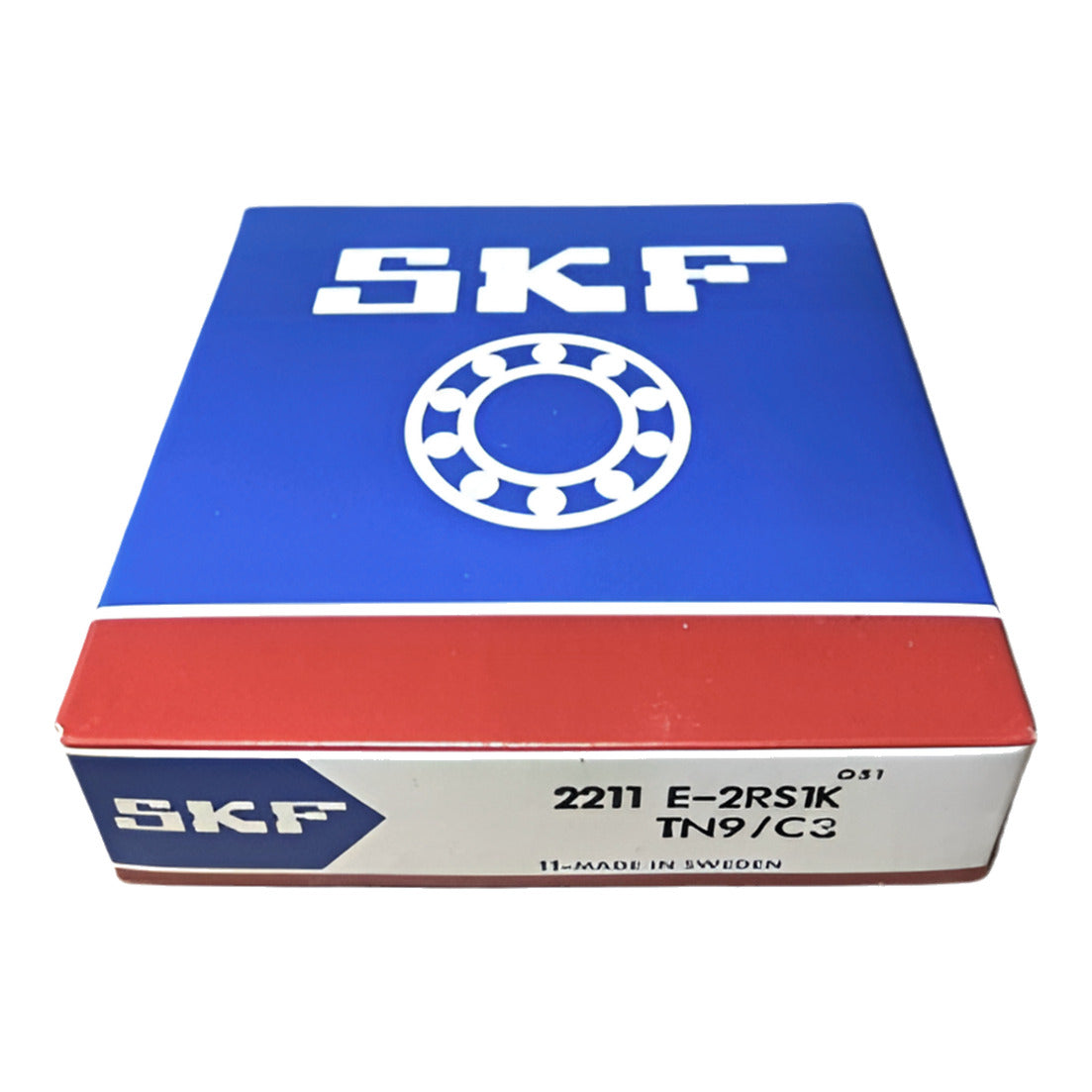 1x SKF 2211 E-2RS1KTN9/C3 self-aligning ball bearing 55x100x25 mm conical ball bearing