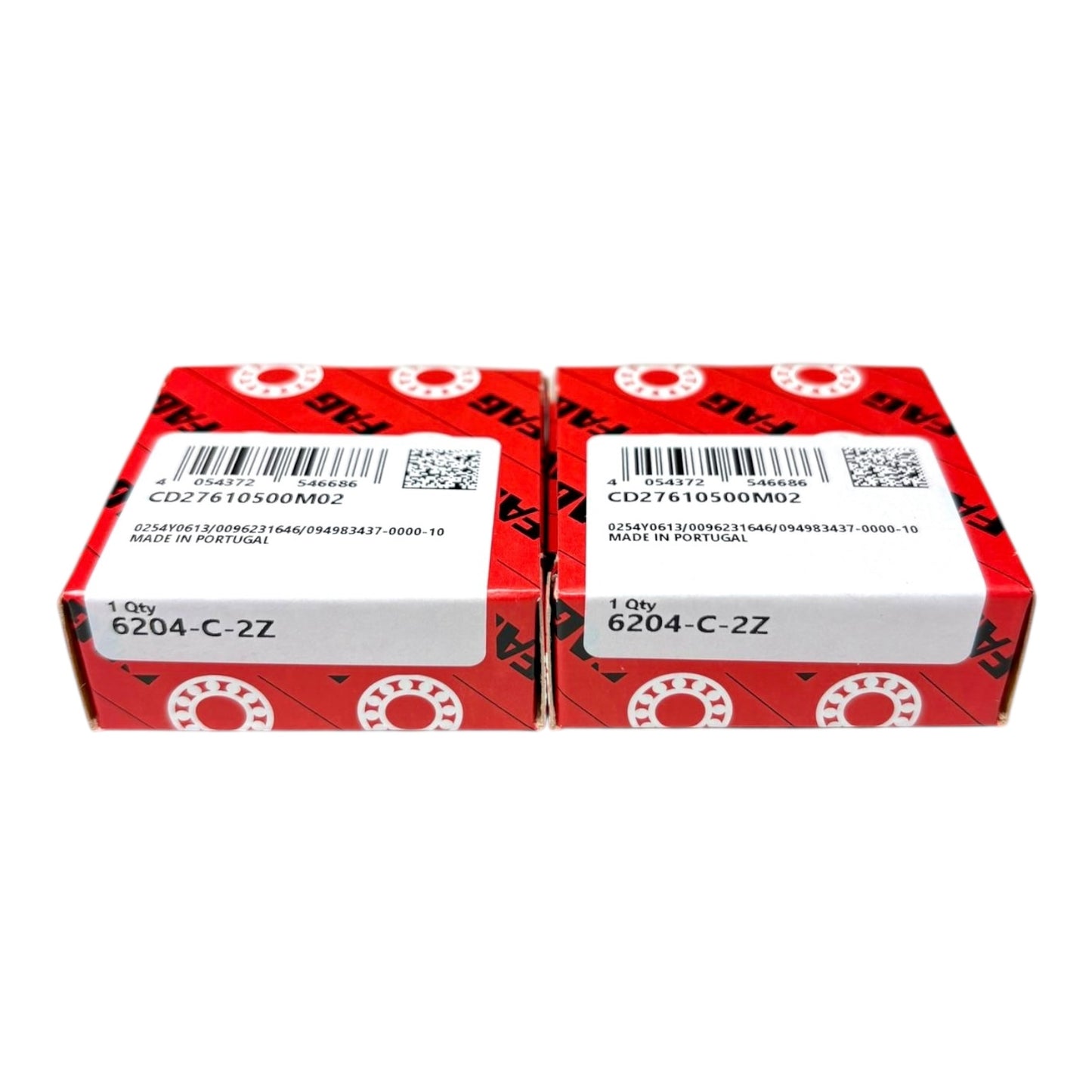 2x FAG 6204-C-2Z Rillenkugellager 20x47x14 mm Kugellager 6204 2Z ZZ