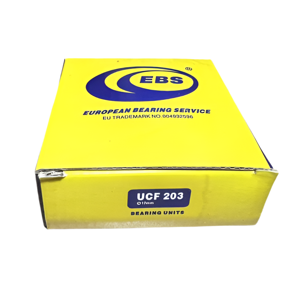 1x EBS UCF 203 flange bearing shaft Ø 17mm UCF203 4 hole insert bearing