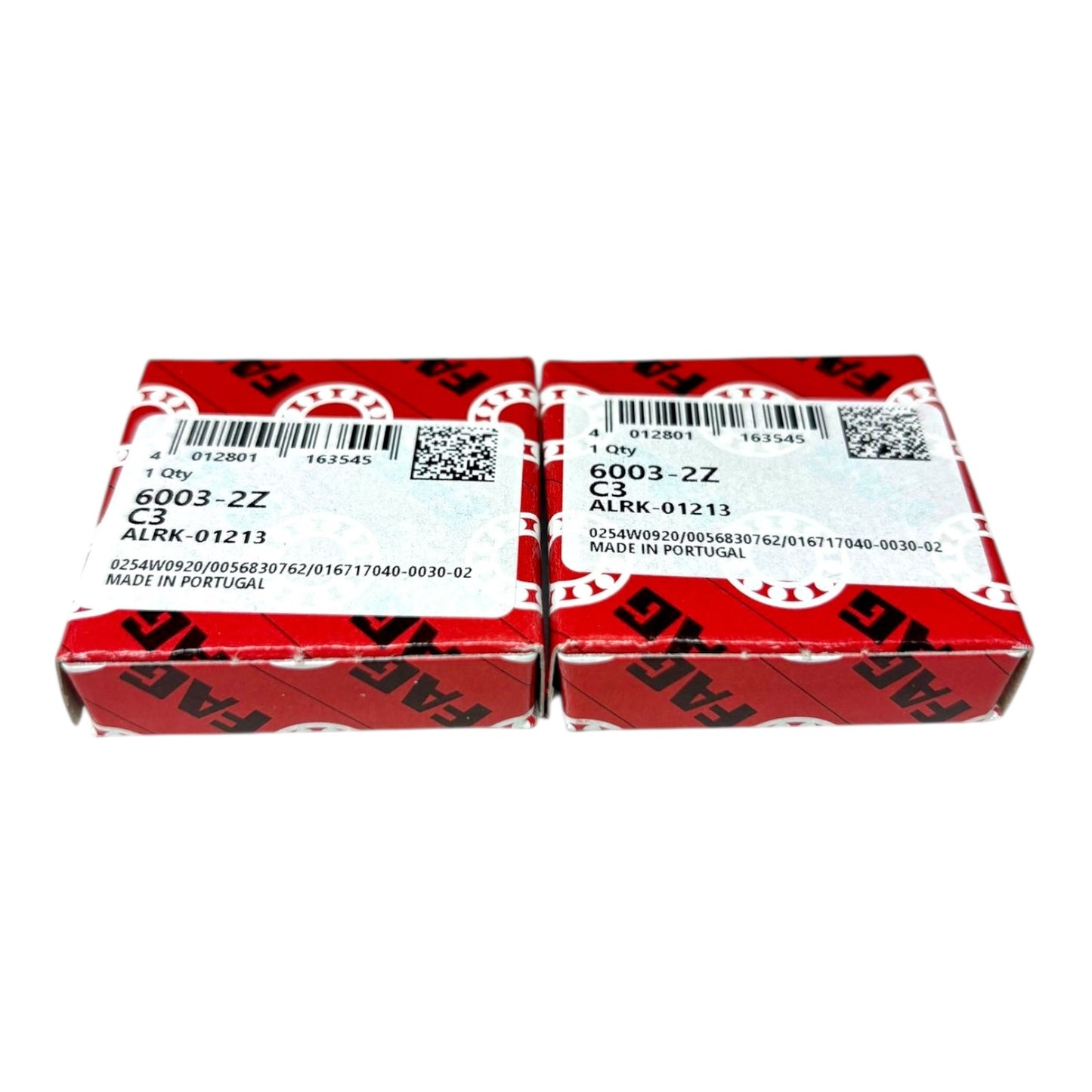 2x FAG 6003-2Z-C3 Rillenkugellager 17x35x10 mm 6003 ZZ C3 Kugellager