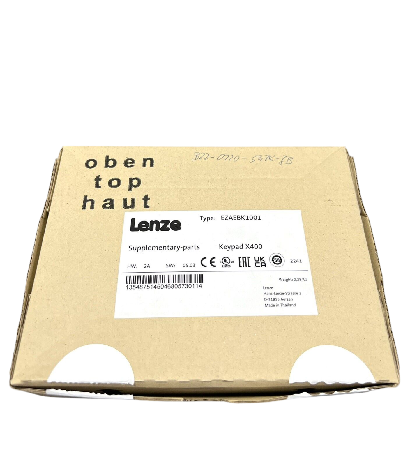 1x Lenze Keypad X400 Bedienmodul EZAEBK1001 Supplementary-parts