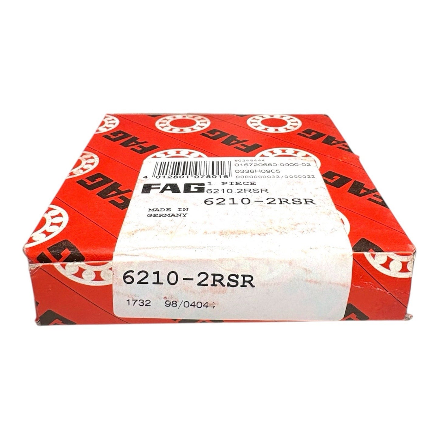 1x FAG 6210-2RSR Rillenkugellager 50x90x20 mm Kugellager