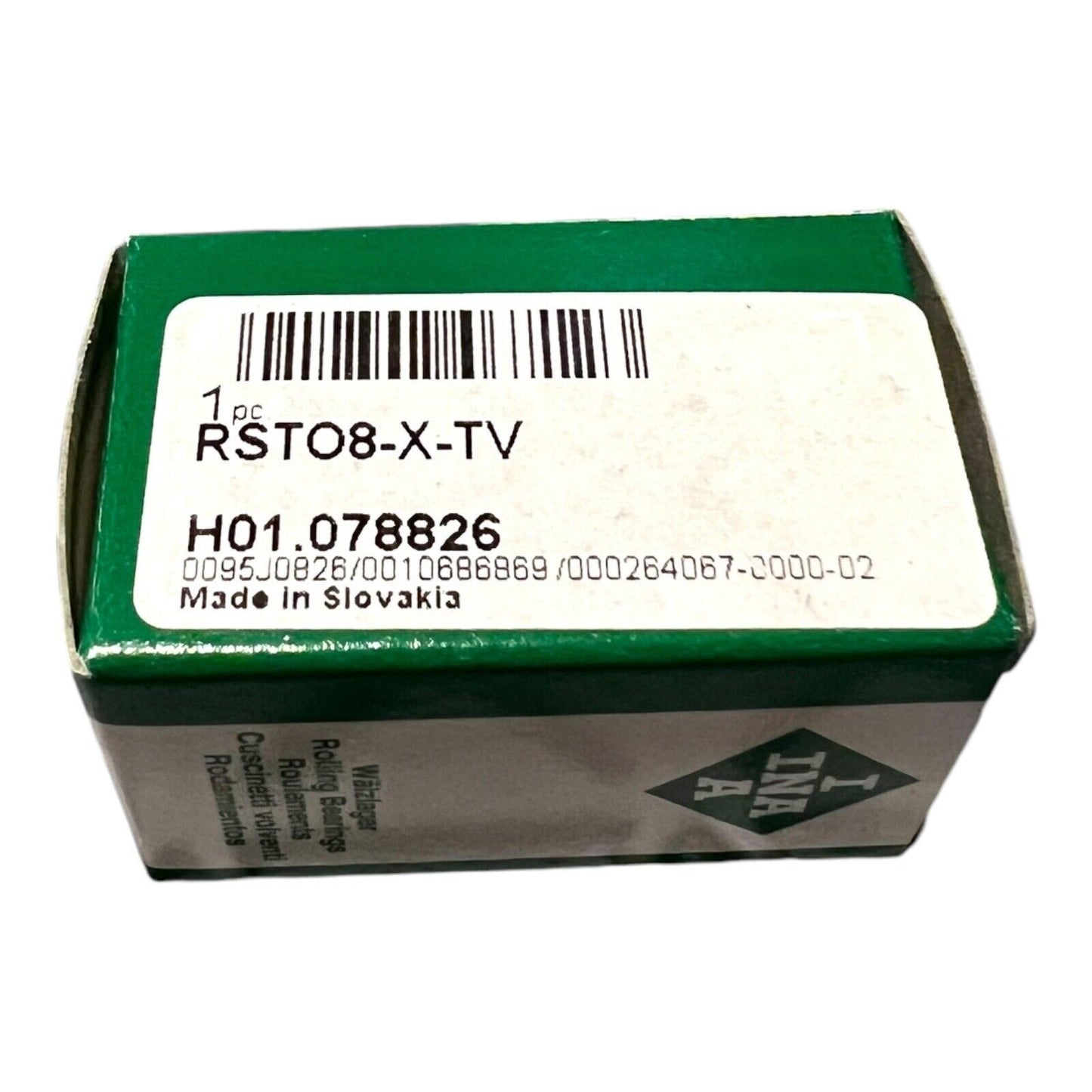 1x INA RSTO8-X-TV Stützrolle 12x24x9,8 mm Kugellager