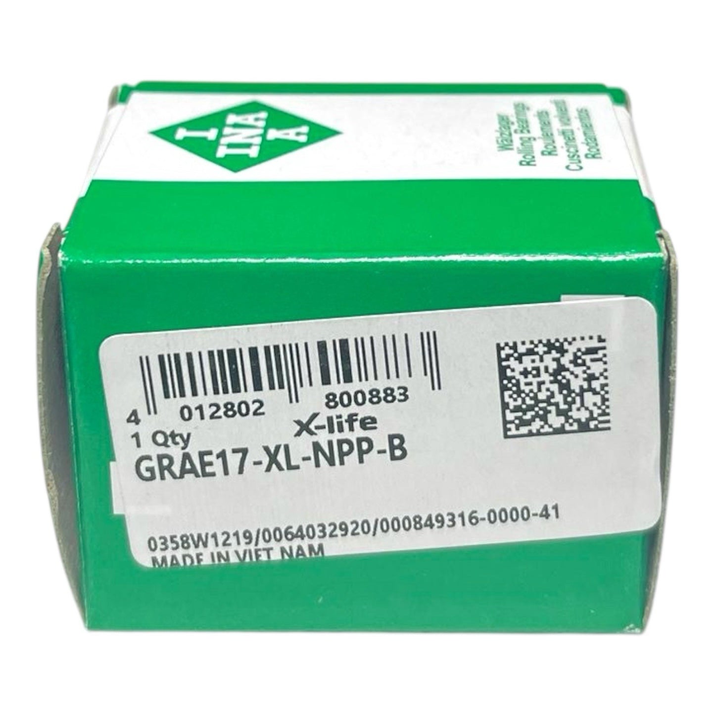 1x INA GRAE17-XL-NPP-B Spannlager 17x40x28,6 mm Kugellager