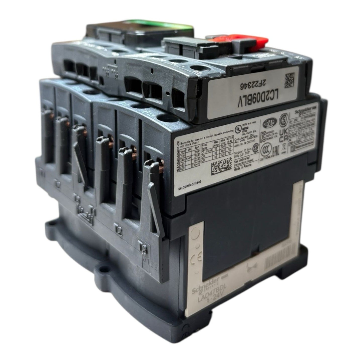 1x Schneider Electric LC2D09BLV Wendeschützkombination TeSys Leistungsschütz