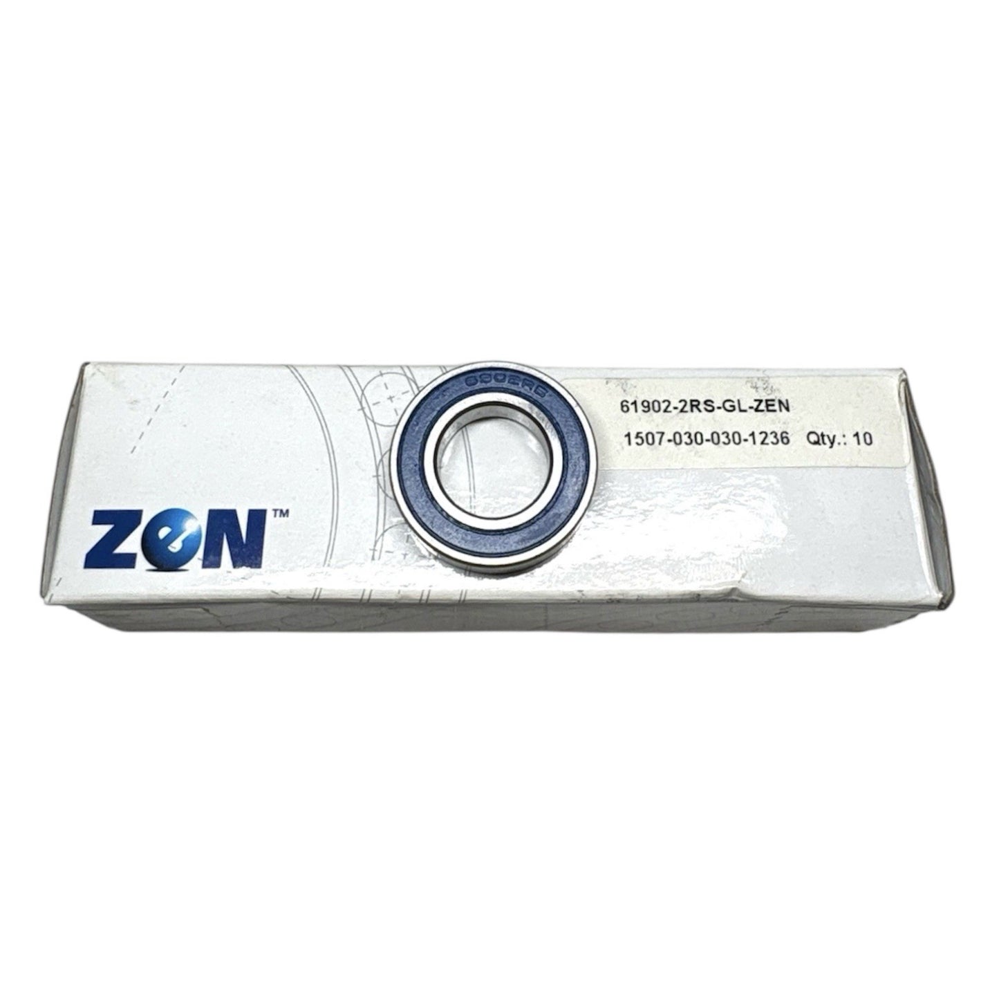 4x ZEN 61902 2RS = 6902 2RS Rillenkugellager 15x28x7 mm Kugellager