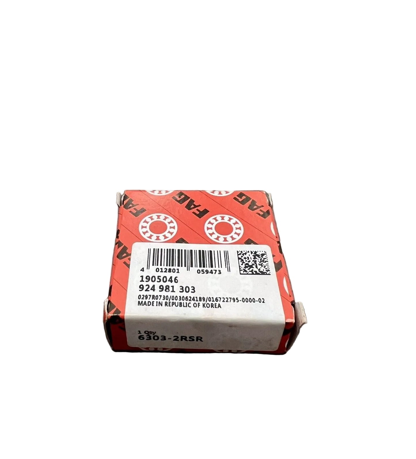1x FAG 6303-2RSR Rillenkugellager 17x47x14 mm Kugellager