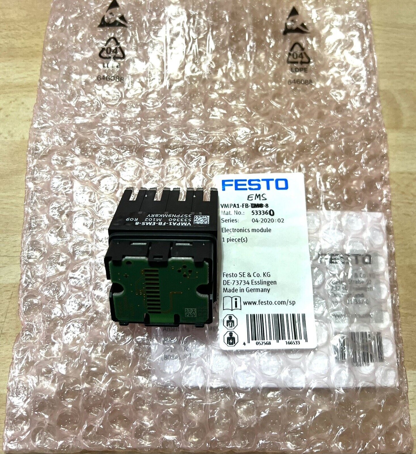 1x Festo VMPA1-FB-EMS-8 Elektronikmodul Nr. 533360 NEU