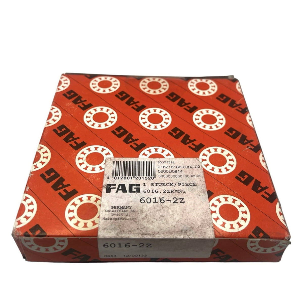 1x FAG 6016-2Z Rillenkugellager 80x125x22 mm Kugellager