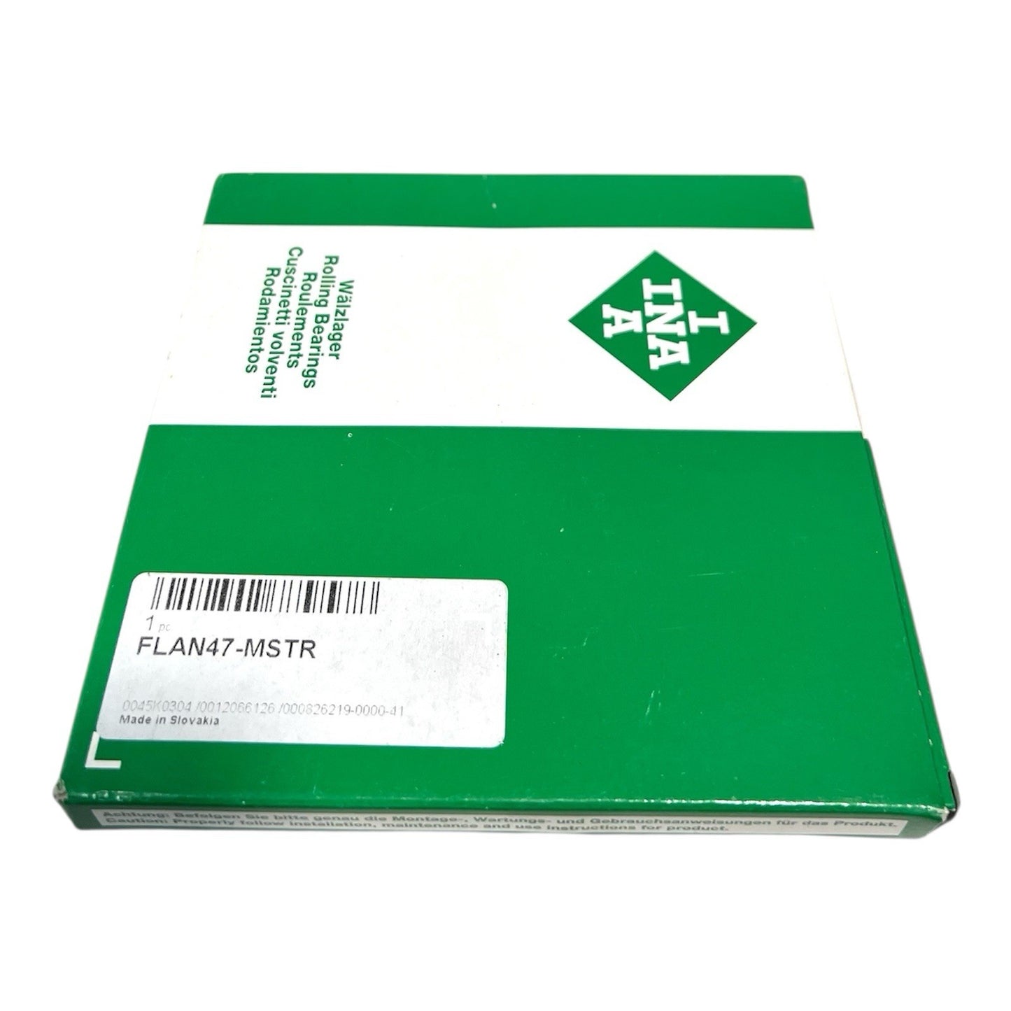 1x INA FLAN47-MSTR Flanschlagergehäuse PFD47 PFT204 Gehäuse 47 mm