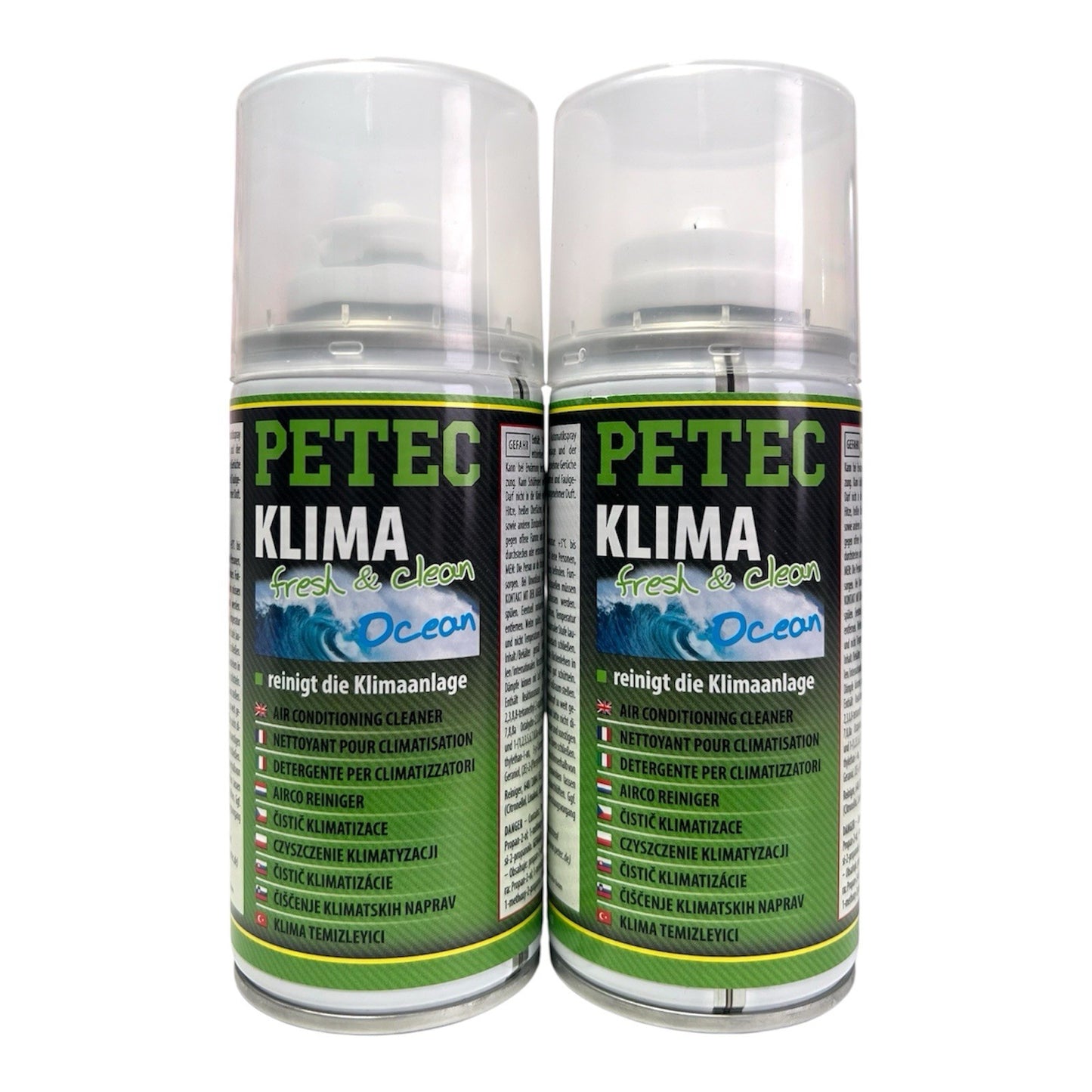 2x 75ml Petec Klimaanlagenreiniger fresh&clean Ocean Geruchsvernichter Klima