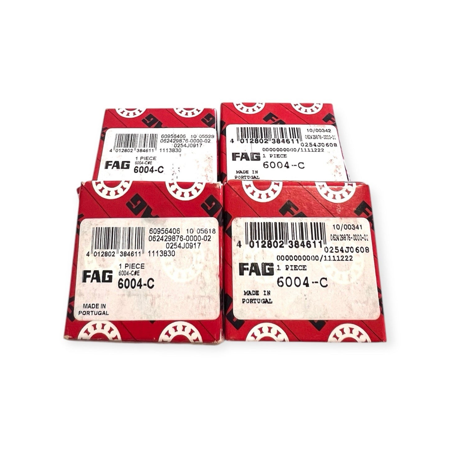 4x FAG 6004-C Rillenkugellager 20x42x12 mm 6004 offen Kugellager