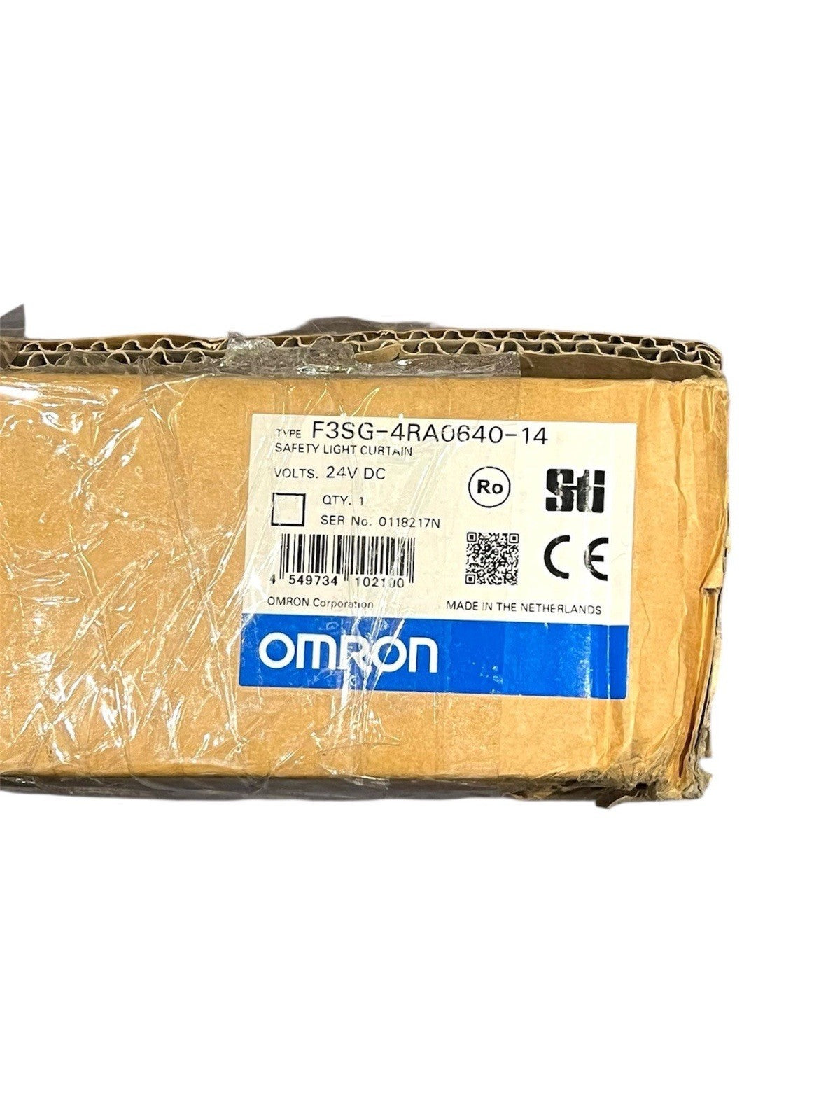 1x OMRON F3SG-4RA0640-14 SAFETY LIGHT CURTAIN F3SG4RA064014
