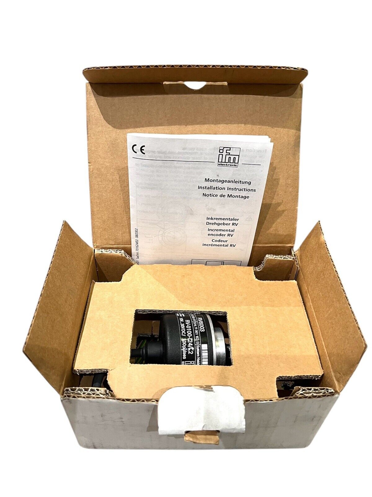 1x IFM RV6003 Drehgeber RV-0100-I24/L2 RV 6003 Encoder 295280-5F