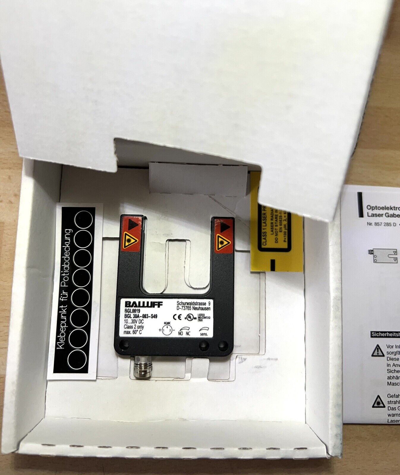 1x Balluff BGL0019 BGL 30A-003-S49 Laser Gabellichtschranke