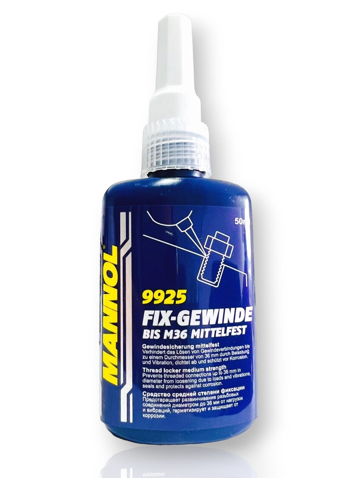 50 ml MANNOL 9925 Schraubensicherung Fix-Gewinde Mittelfest Schraubenk 1A-Kugellager 50 ml MANNOL 9925 Schraubensicherung Fix-Gewinde Mittelfest Schraubenk 1A-Kugellager