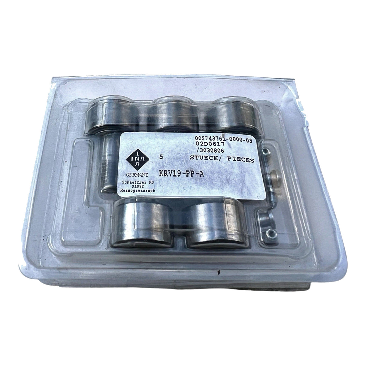 5x INA KRV19-PP-A Kurvenrolle 8x19x11 mm KRV 19 PP A Kugellager