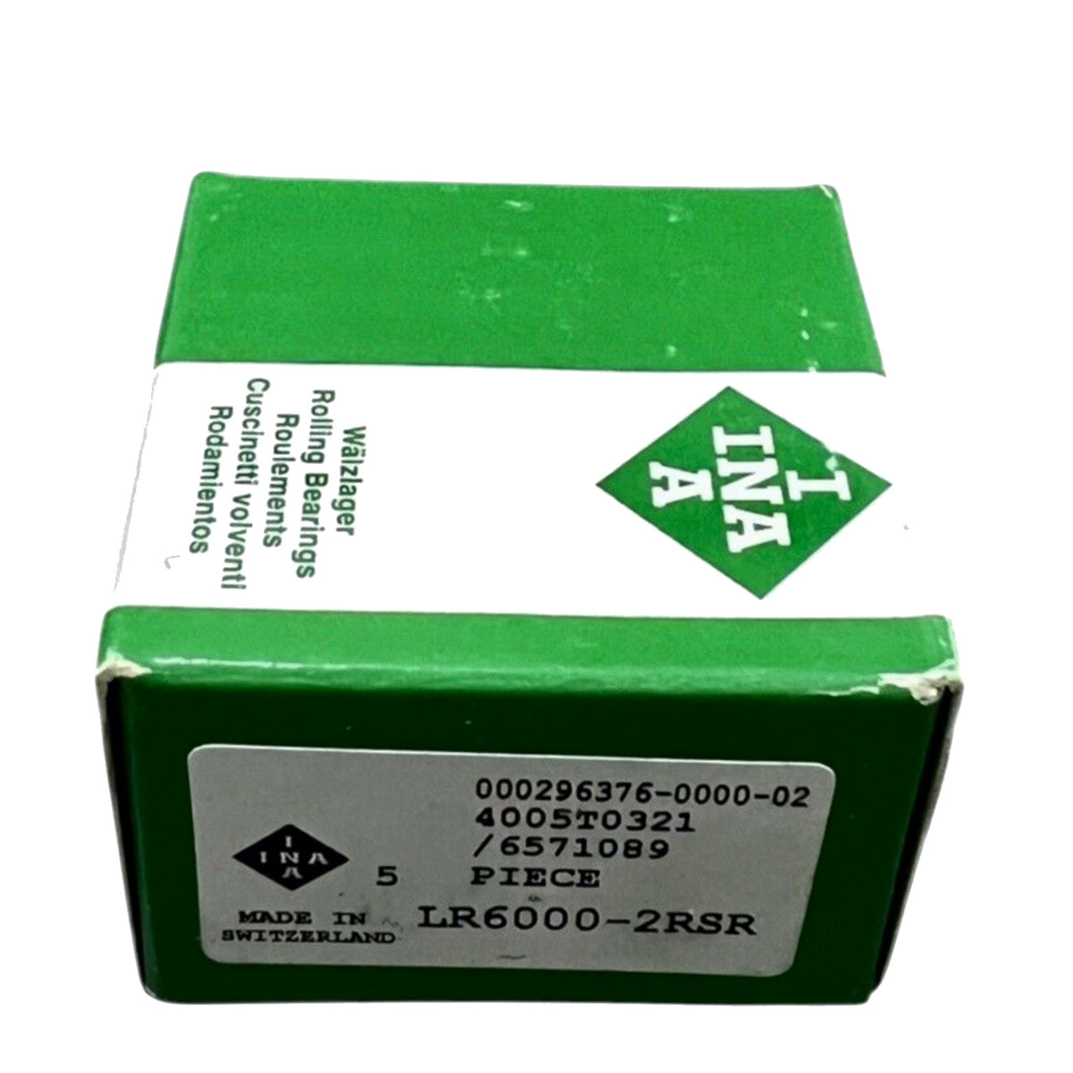 5x INA LR6000-2RSR Laufrolle 12x28x8mm