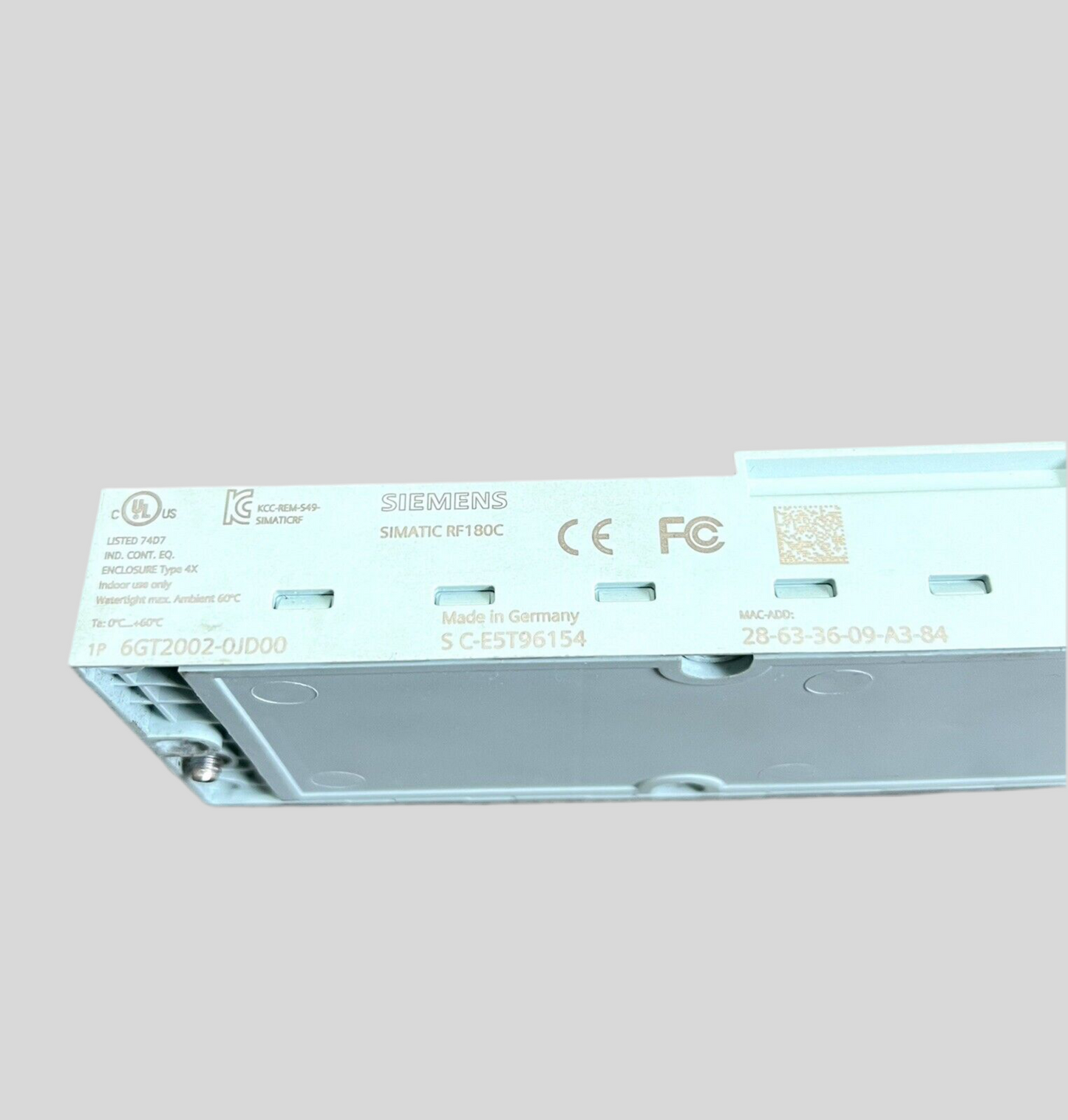 1x Siemens 6GT2002-0JD00 RFID Kommunikatinsmodul RF180C