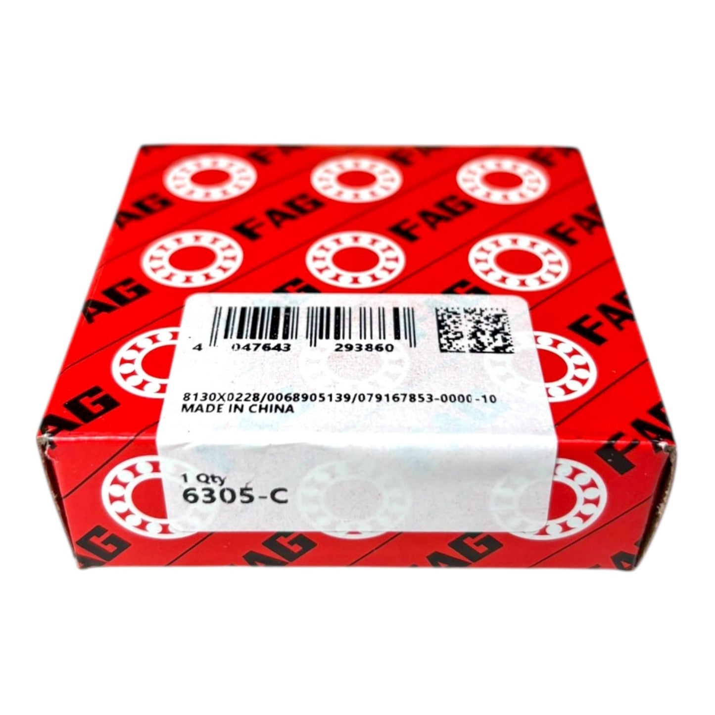 1x FAG 6305-C Rillenkugellager 25x62x17 mm 6305 offenes Kugellager