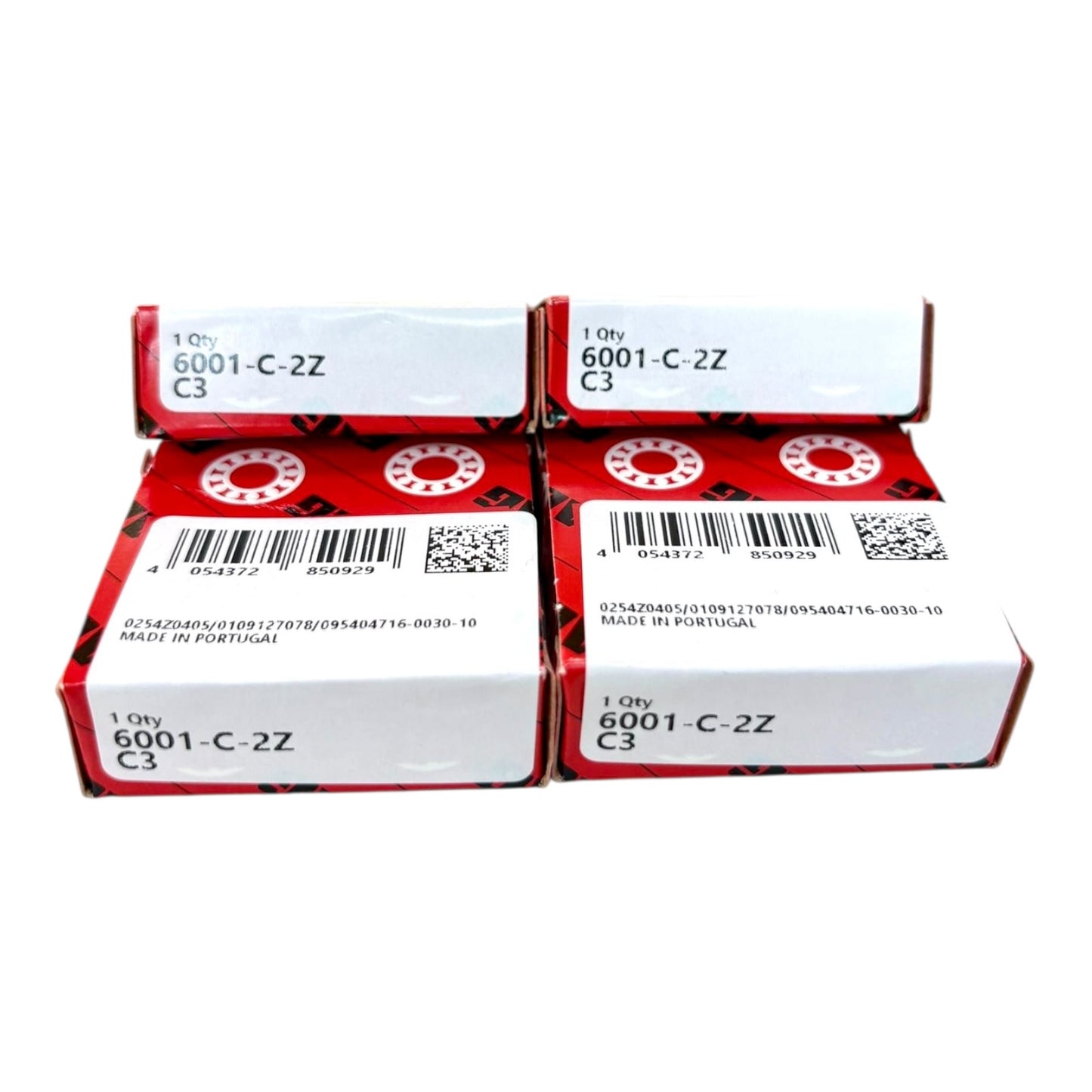 4x FAG 6001-C-2Z-C3 Rillenkugellager 12x28x8 mm 6001 ZZ/C3 Kugellager