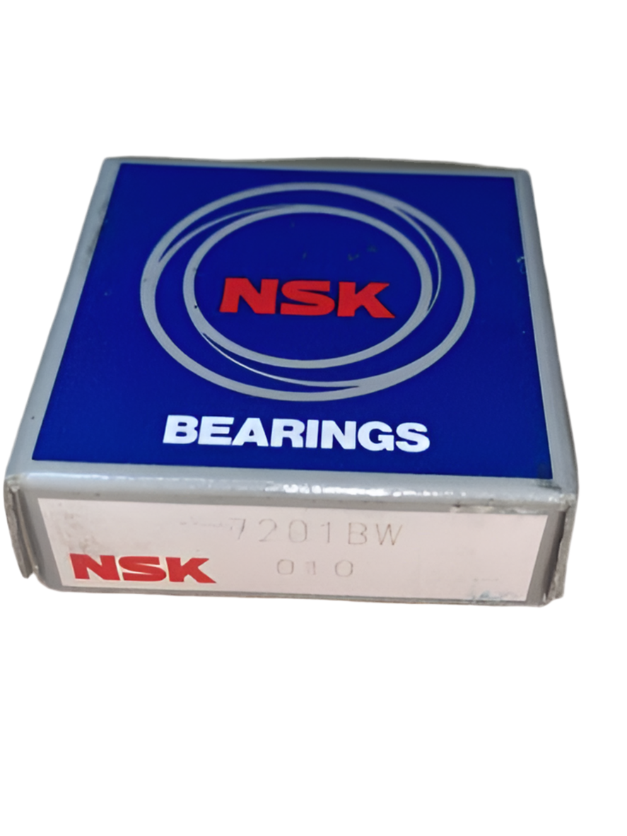 1x NSK 7201 BW Premium angular contact ball bearing 12x32x10 mm with steel cage