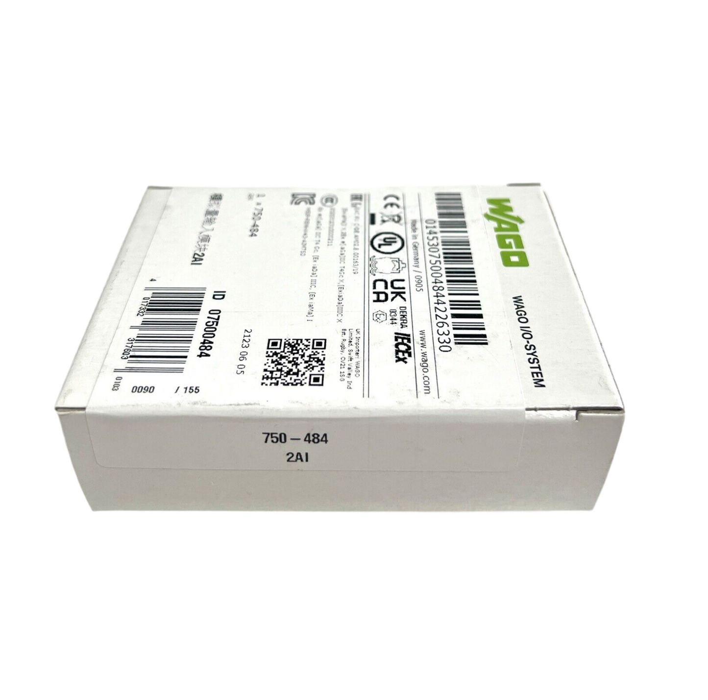 1x Wago 750-484 Analogeingangsklemme 2-Kanal-Analogeingang (750-484)