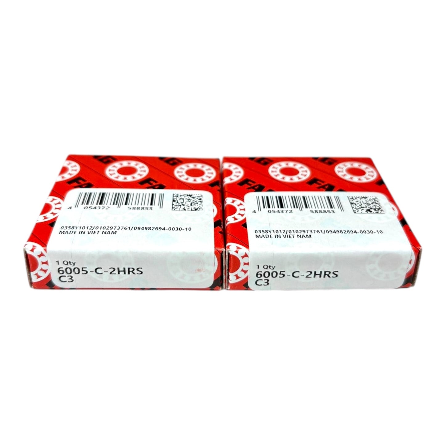 2x FAG 6005-C-2HRS-C3 Rillenkugellager 25x47x12 mm Kugellager