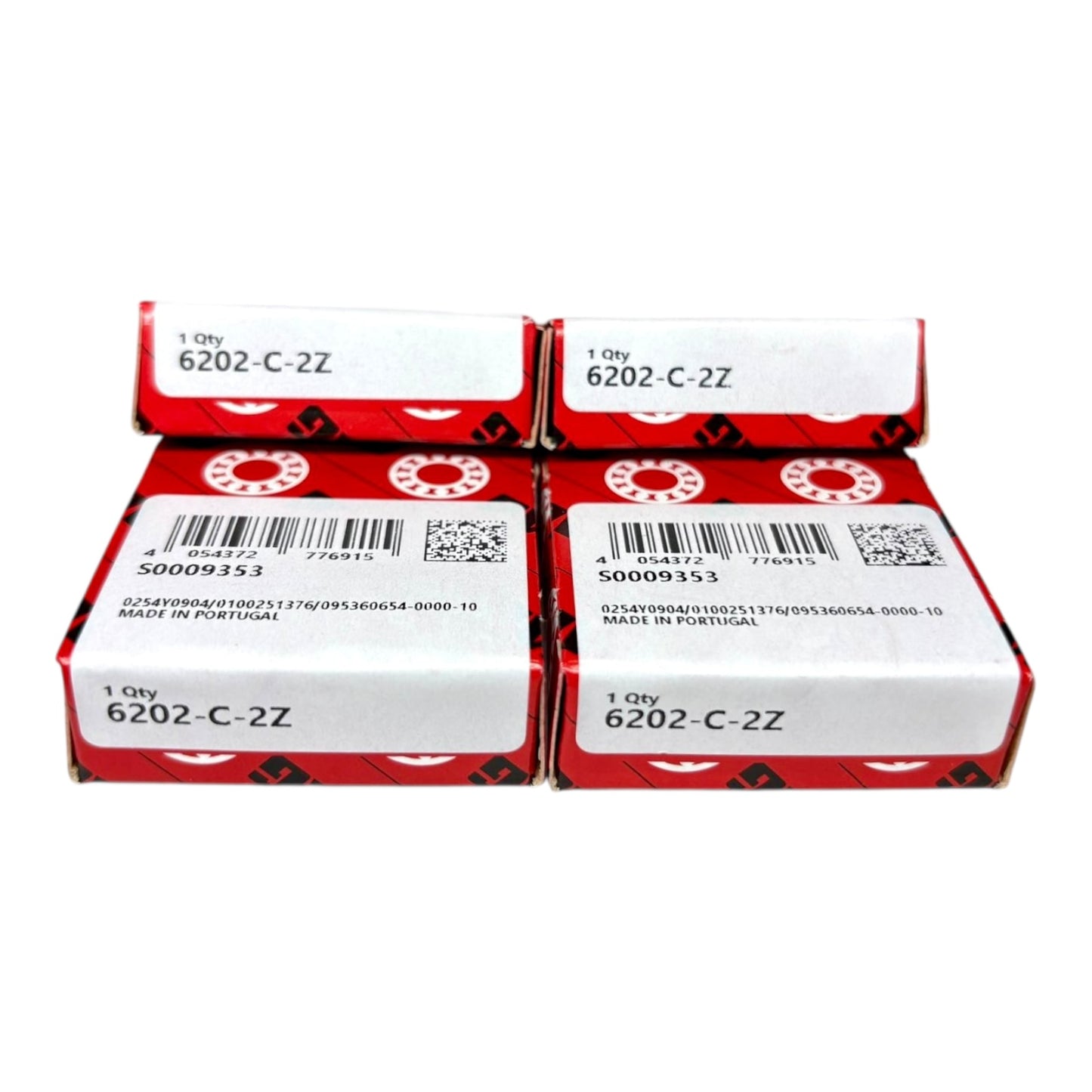 4x FAG 6202-C-2Z Rillenkugellager 15x35x11 mm Kugellager 6202 2Z