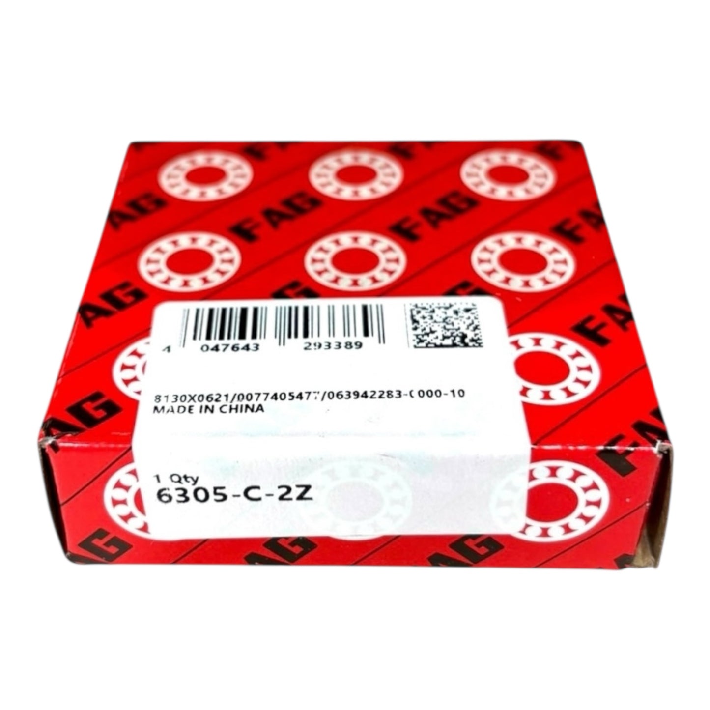 1x FAG 6305-C-2Z Rillenkugellager 25x62x17 mm Kugellager 6305 2Z