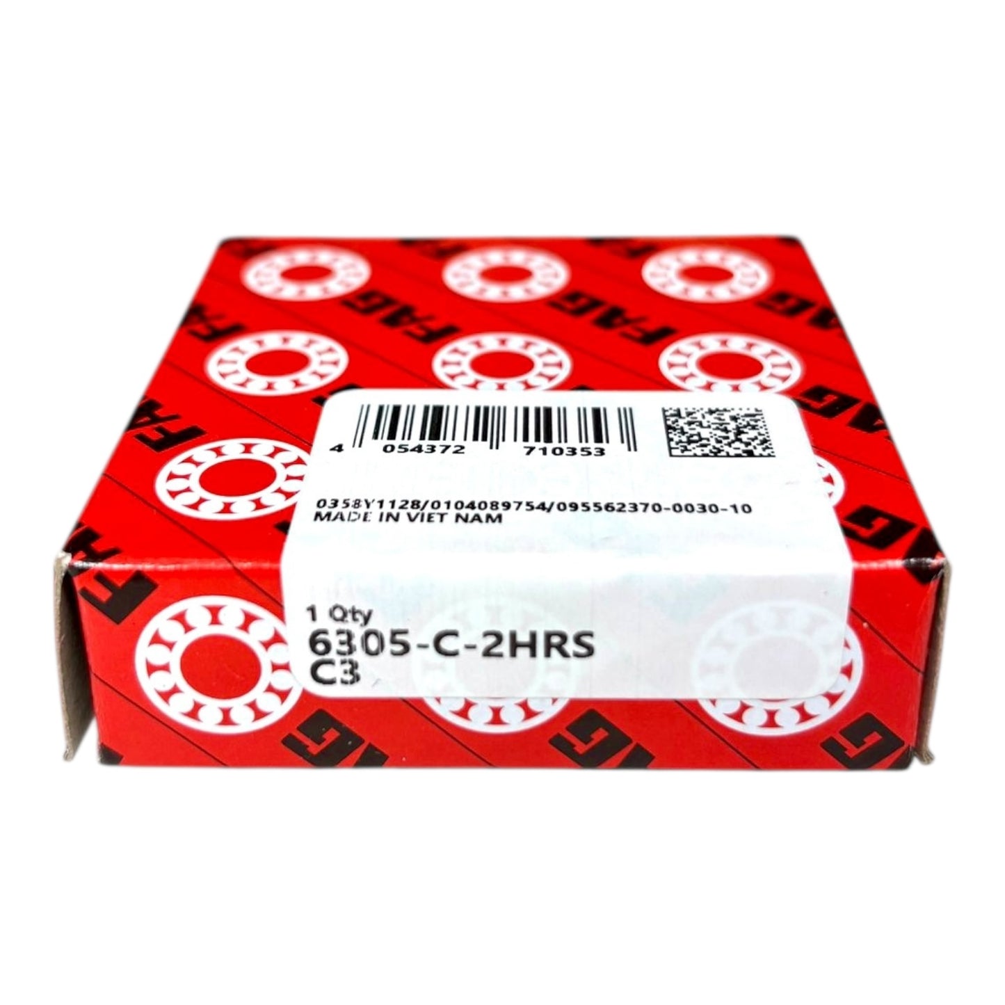 1x FAG 6305-C-2HRS-C3 Rillenkugellager 25x62x17 mm Kugellager 6305 2RSH C3