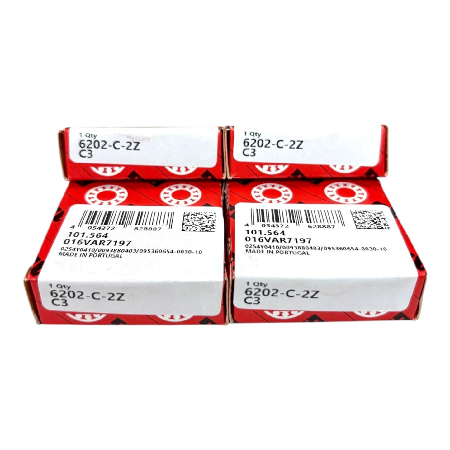 4x FAG 6202-C-2Z-C3 Rillenkugellager 15x35x11 mm Kugellager 6202 2Z C3