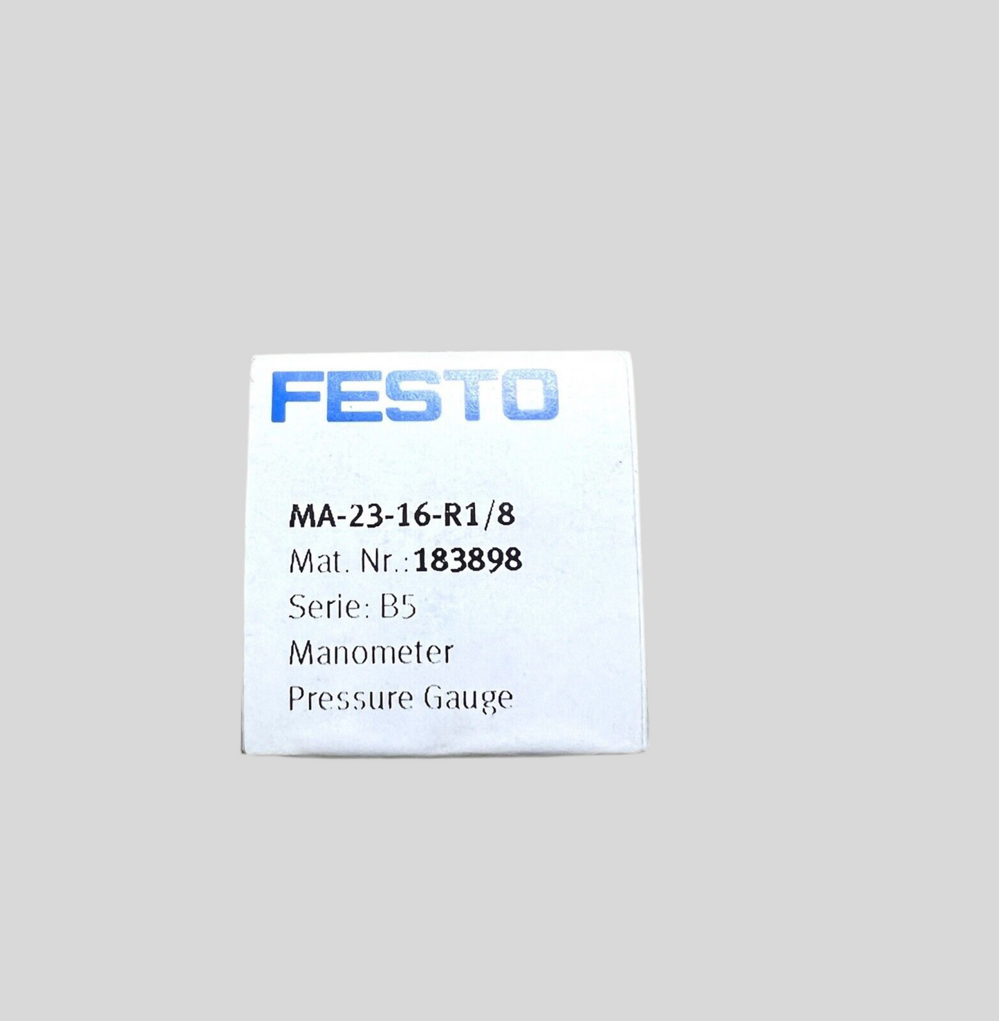 1x Festo MA-23-16-R1/8 Manometer Nr. 183898 Pneumatik