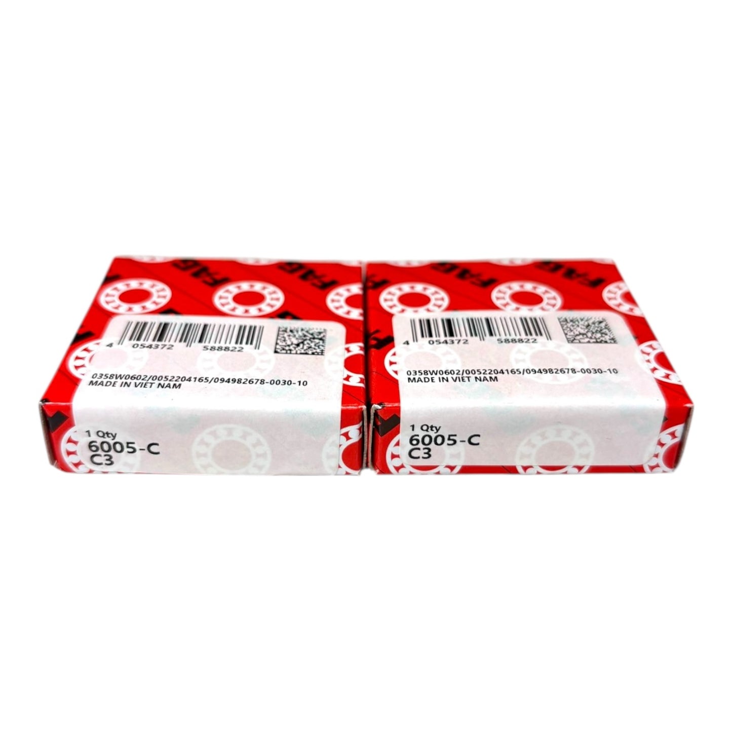 2x FAG 6005-C-C3 Rillenkugellager 25x47x12 mm 6005/C3 offenes Kugellager