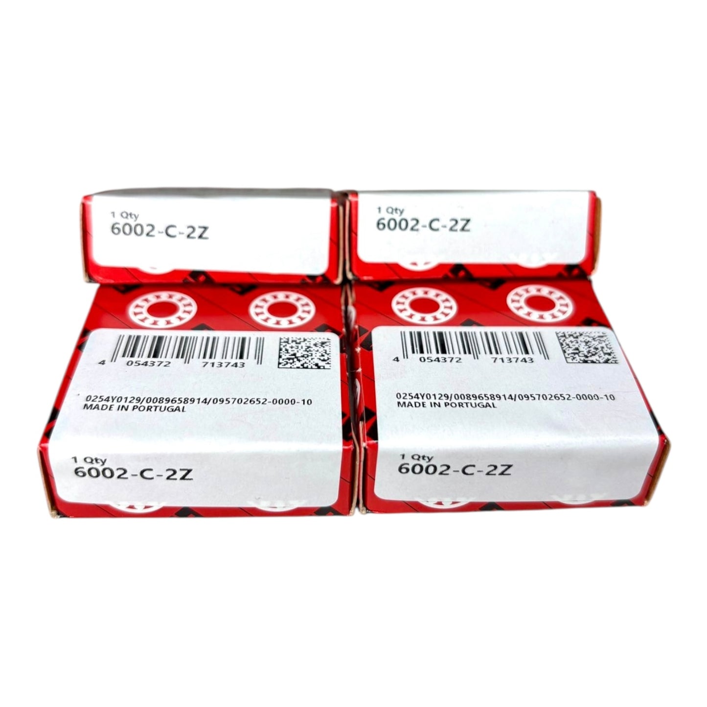 4x FAG 6002-C-2Z Rillenkugellager 15x32x9 mm 6002 ZZ Kugellager