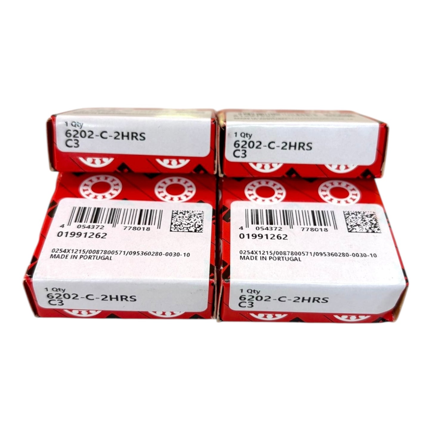 4x FAG 6202-C-2HRS-C3 Rillenkugellager 15x35x11 mm Kugellager 6202 2RSH C3