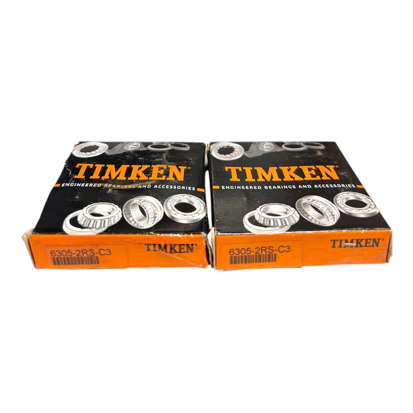2x TIMKEN 6305-2RS-C3 Rillenkugellager 25x62x17 mm Kugellager