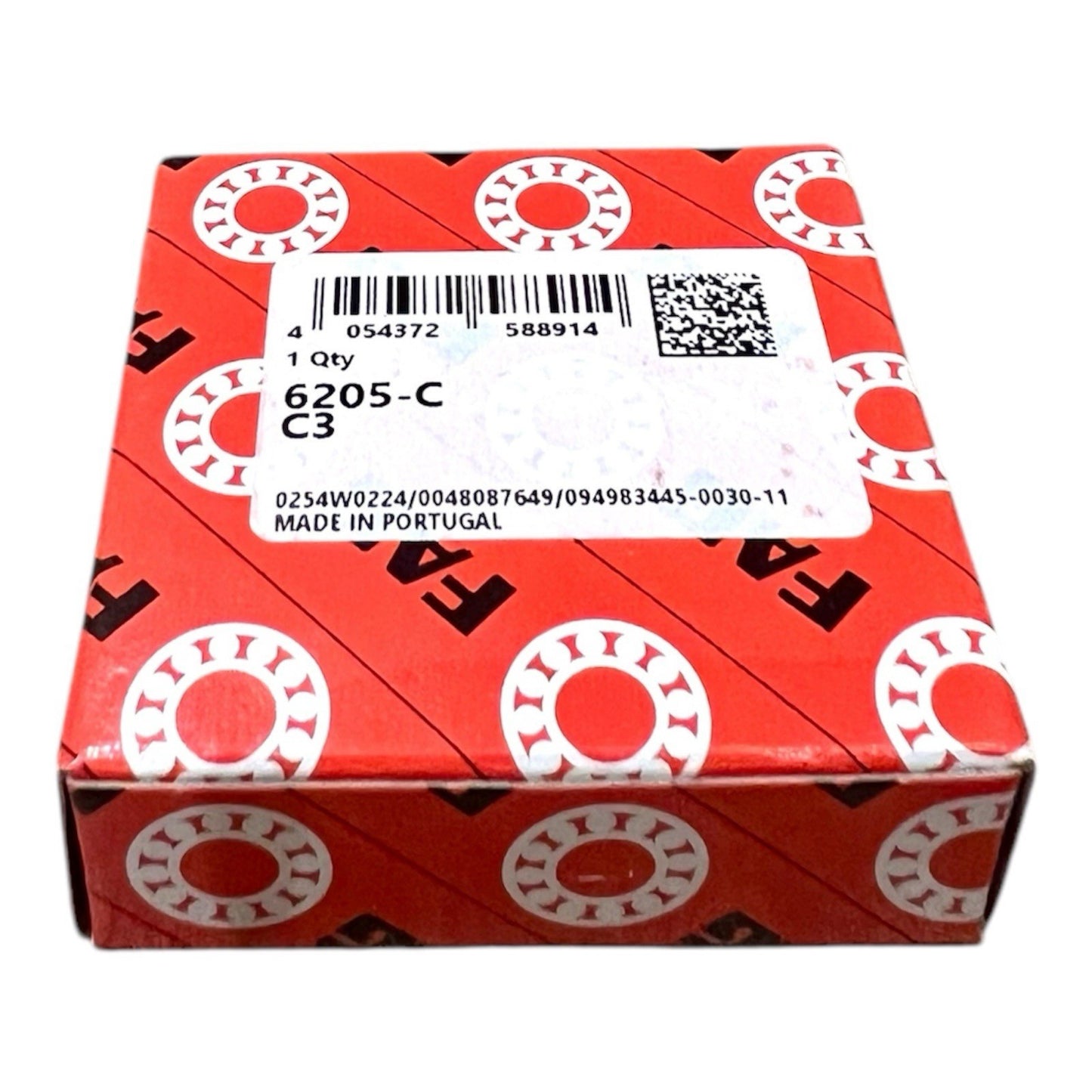 1x FAG 6205-C-C3 = 6205/C3 Rillenkugellager 25x52x15 mm Kugellager