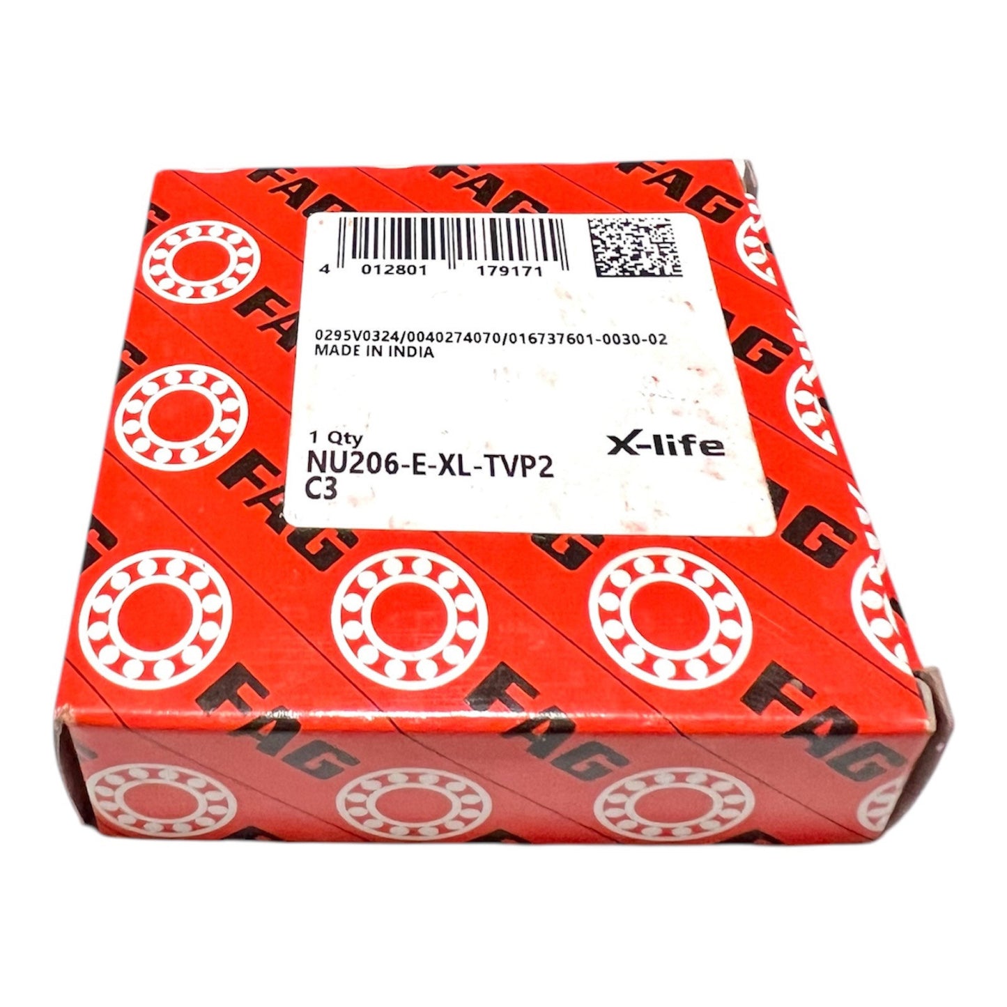 1x FAG NU206-E-TVP2-C3 = NU 206 ECP/C3 Zylinderrollenlager 30x62x16mm Kugellager