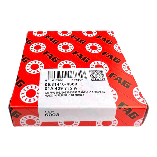 1x FAG 6008 Rillenkugellager 40x68x15 mm offenes Kugellager