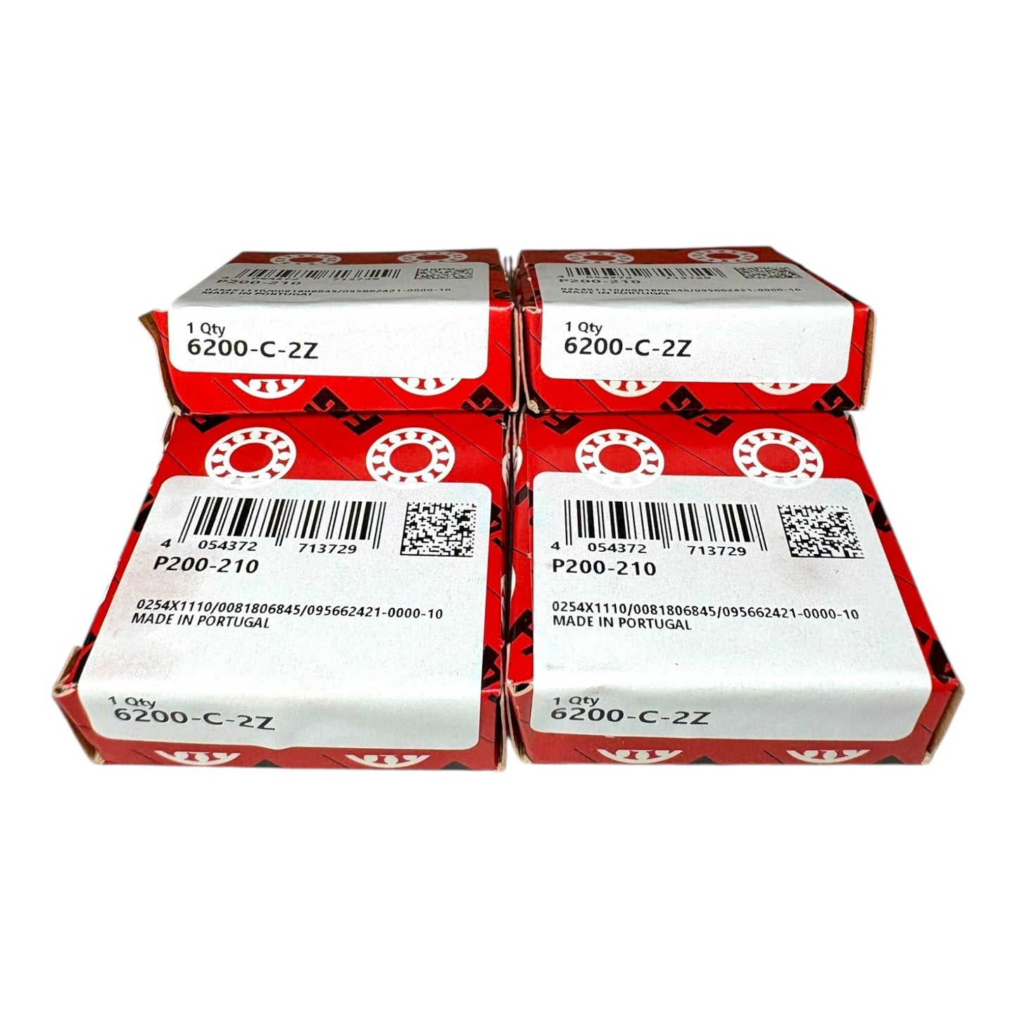 4x FAG 6200-C-2Z Rillenkugellager 10x30x9 mm 6200 2Z ZZ Kugellager