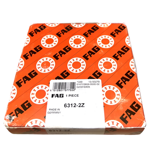 1x FAG 6312-2Z ZZ Rillenkugellager 60x130x31 mm Kugellager