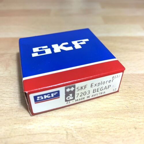 1x SKF Explorer 7203 BEGAP Einreihige Schrägkugellager 17x40x12 mm Kugellager