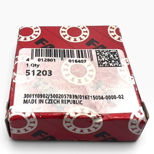 FAG 51203 Axial-Rillenkugellager 17x35x12 mm – Originalverpackung