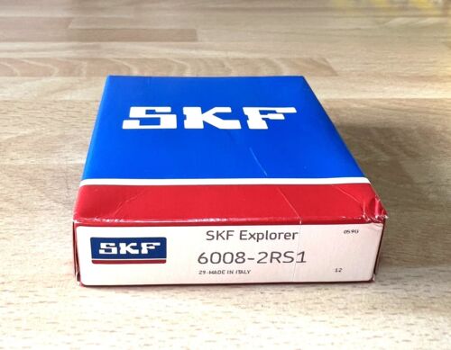 1x SKF Explorer 6008-2RS1 Rillenkugellager 40x68x15 mm 6008 2HRS 2RSR Kugellager