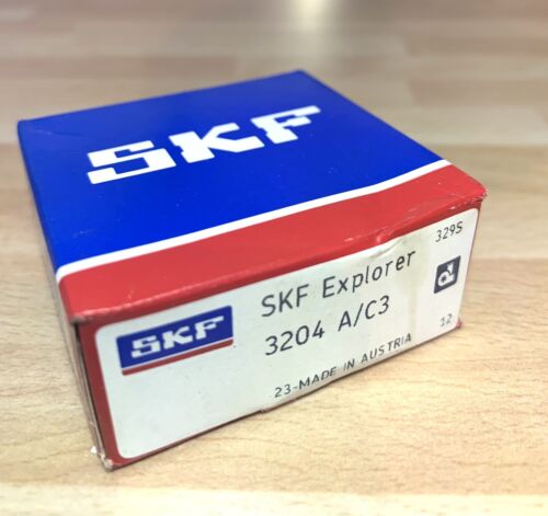 1x SKF Explorer 3204 A/C3 Zweireihige Schrägkugellager 20x47x20,6 mm Kugellager